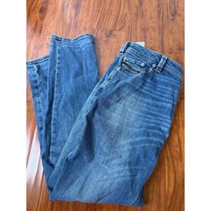 Diesel Larkee Beex Jeans 34x32 Regular Tapered Button Fly Blue Denim RC9RRA